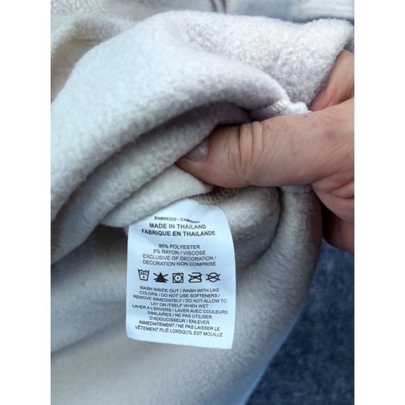 Nike Womens White Fleece Mock Neck Pullover Sweatshirt Size S‎ - Picture 3 of 11